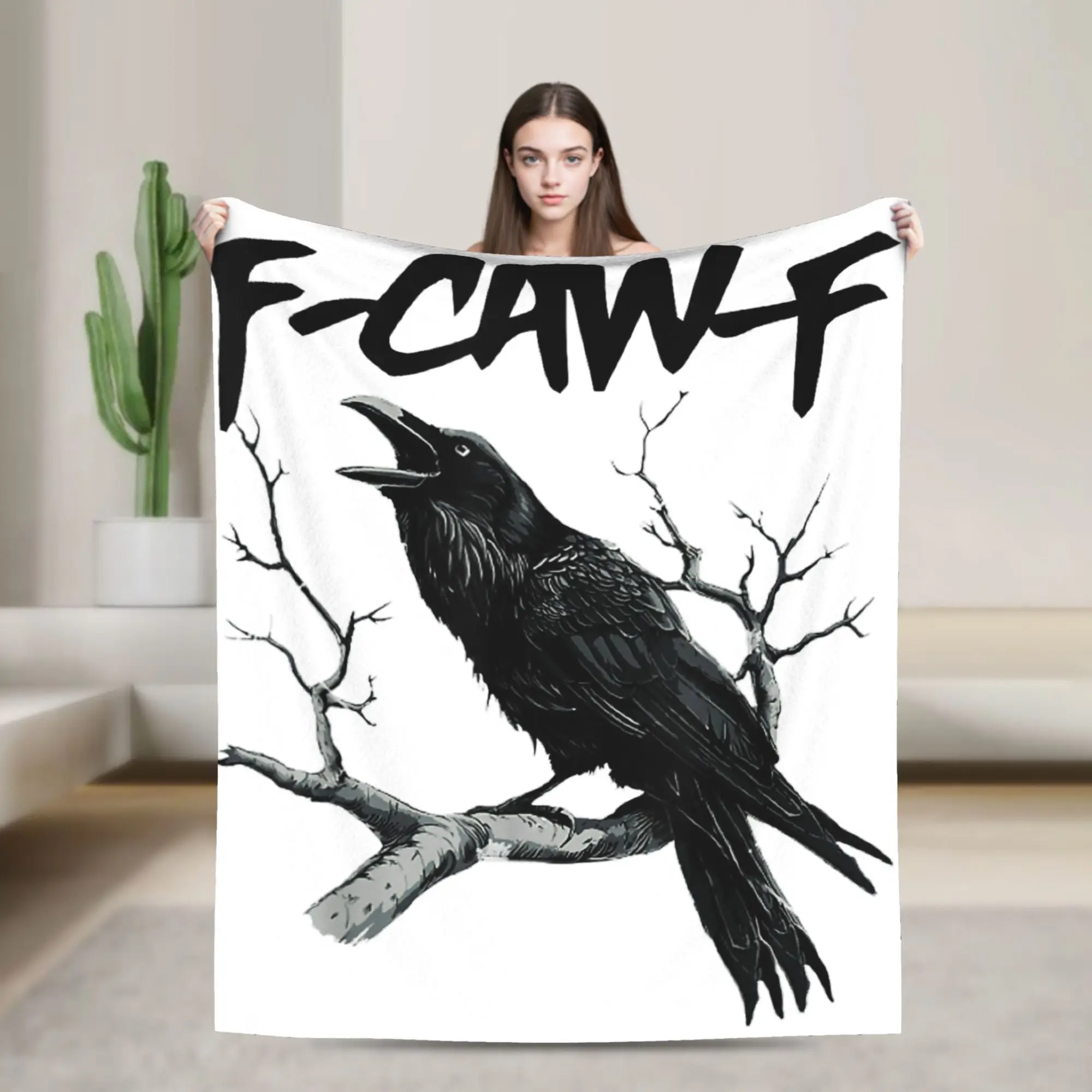 F-Caw-F Bird Flanne… - image