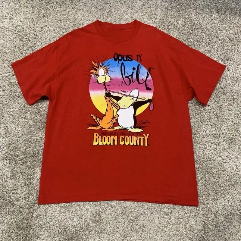 Bloom County Opus N Bill Balzout Red  T shirt S To 4XL