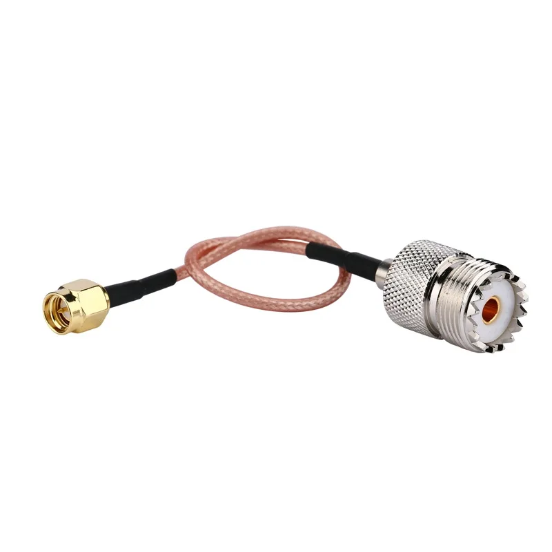 SMA male to UHF female coaxial cable RG316 high temperature resistant RF all-copper extension connection line