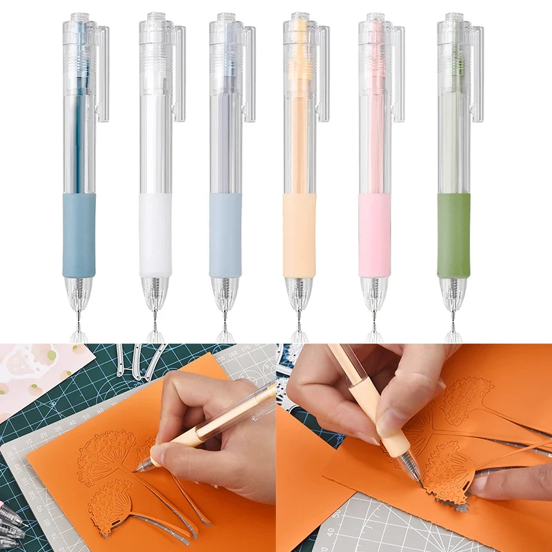 1/3/5Pcs Knife Pen Refill Art Utility Paper Cut Knife Pen Scrapbooking Sticker Precision Cutting Tool DIY Craft Cutter Supplies