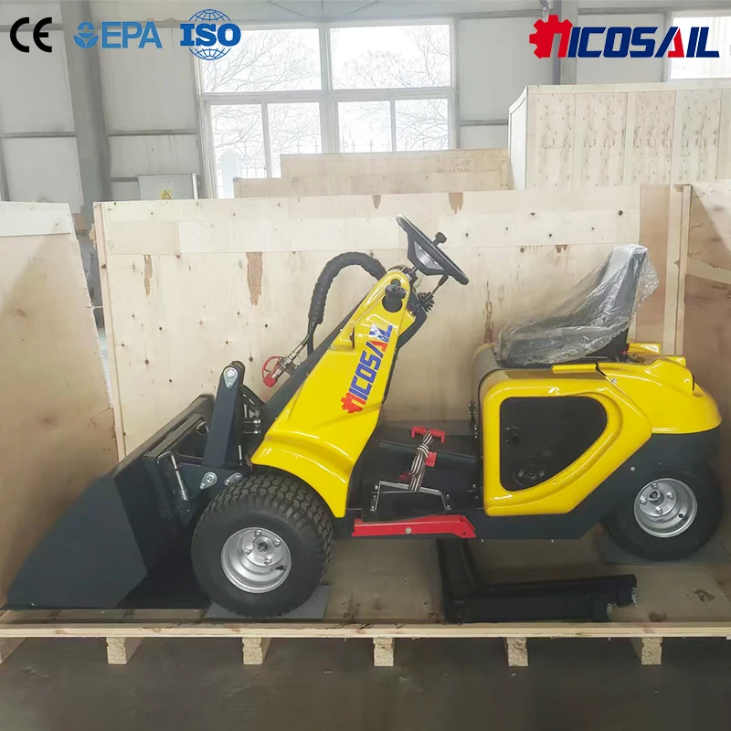 Three-Wheeled Skid Steer Loader Single Cylinder 3-Wheel Loader EPA Tier 4 13.5HP For French Small Construction