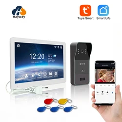 Hayway 10 Cal wideodomofon Tuya inteligentne WIFI System telefoniczny drzwi wideo 1080P dzwonek kamera w pełni dotykowy ekran detekcja ruchu