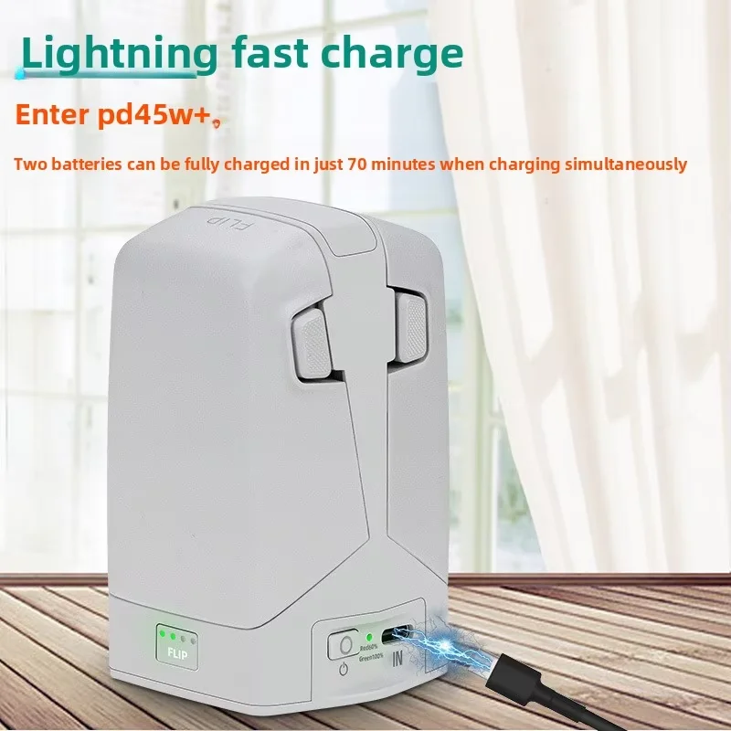 

Dual‑Port Vertical Battery Charger For Dji Flip Drone Intelligent Battery Maintainer Fast Charging Manager With LED Indicator