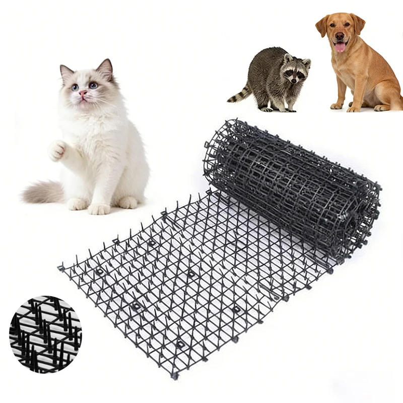 2M Dog Cat Scat Mat Animal Deterrent Repellent Plastic Scarer-Spike Tool ​Polypropylene Anti Cat Mat Household Garden Tools