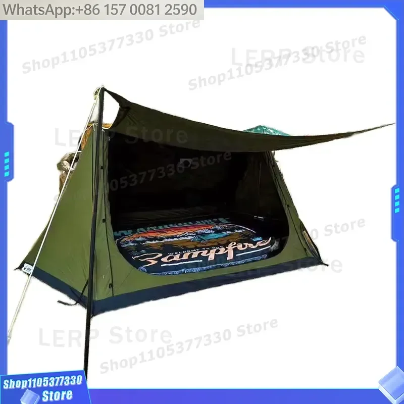 Factory Waterproof Large Outdoor TC Cotton Pyramid Tent Hot Survival Shelter with Stove Jack for Camping