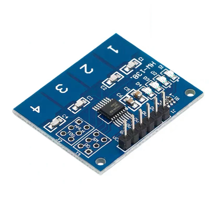 TTP224 Modulo sensore tattile digitale con interruttore tattile capacitivo a 4 vie a 4 bit