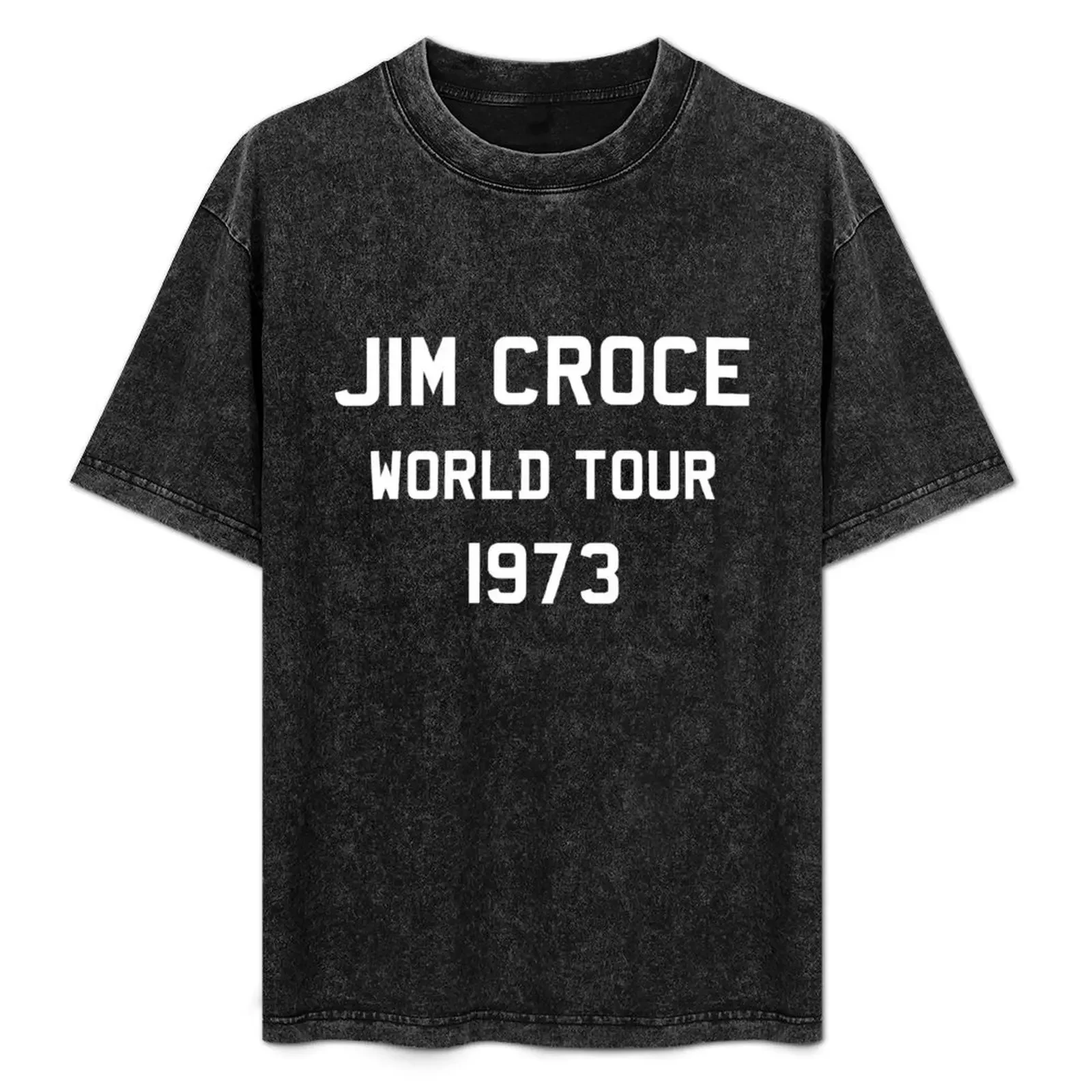 

Jim Croce World Tour 1973 T-Shirt Big Size Simple T-Shirt