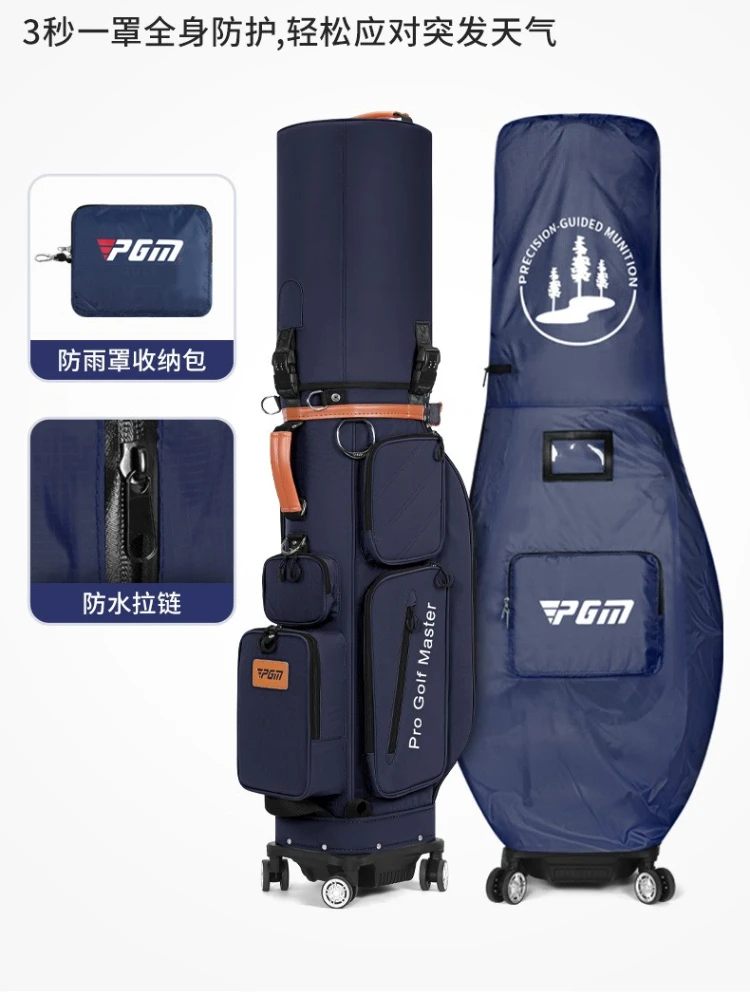 PGM Men Women Golf Bags Hard Shell Four Wheel Air Travel Check in Airplane Bag QB179