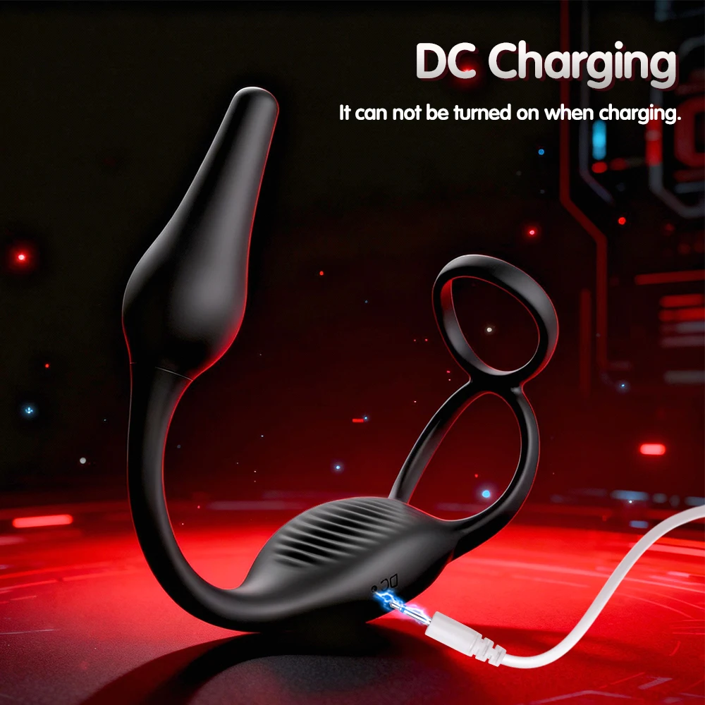 Remote Control Vibrating Butt Plug Cock Ring Prostate Massager for Men for Gay Anal Vibrator Penis Ring Adult Sex Toy for Men - view 6