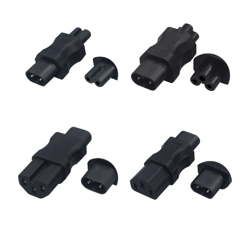 C8 Plug Adapter Male to Female extension Adapter C8 to C7/C8 to C13/C8 to C15/C8 to C5 Power Supply Adapter Cable for computers