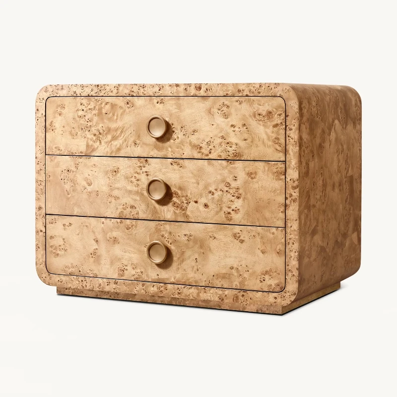 

Bedroom furniture Deluxe bedside table Household 3 drawer bedside table