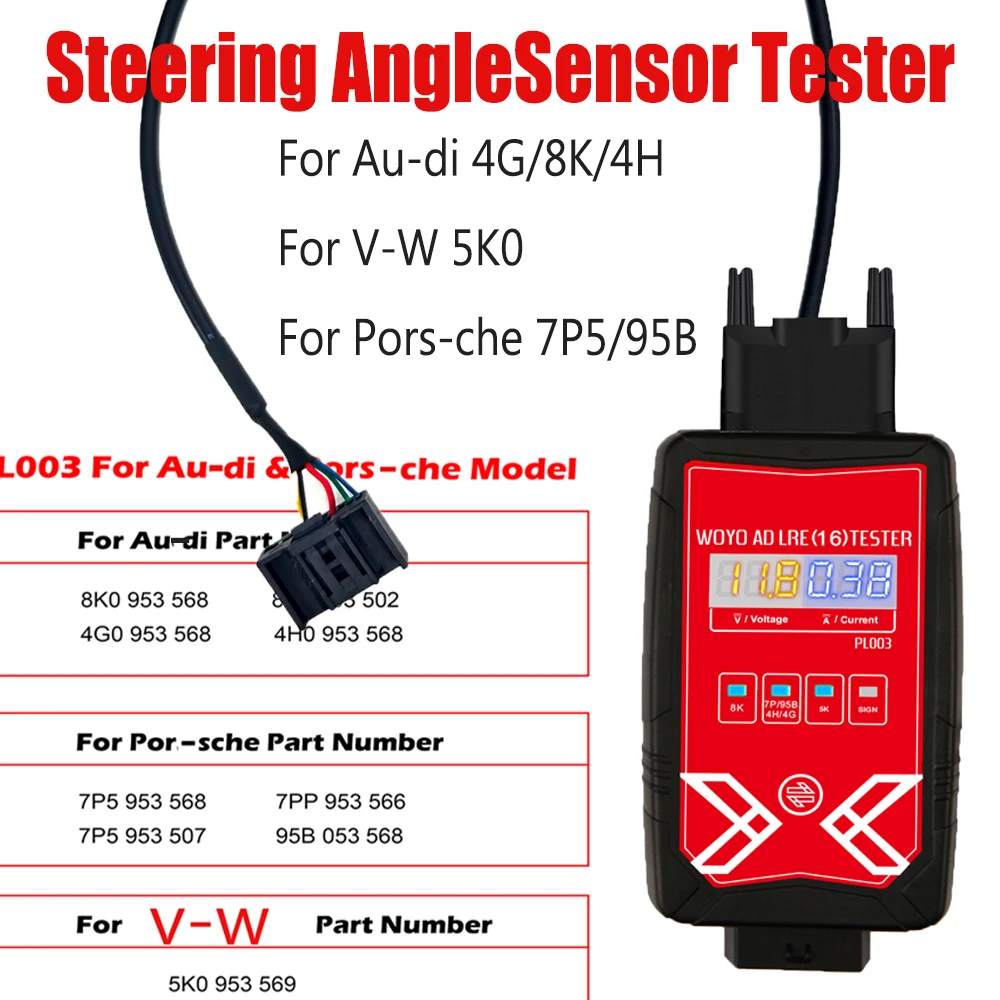 

woyo PL003 Steering Angle Sensor Tester Spring With Electronics Detector on Bench Auto Diagnostic