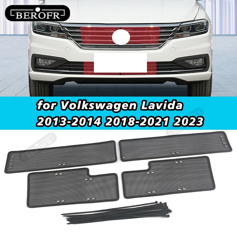 Front Grille Insert Net Anti-insect Dust Garbage Proof Inner Cover Net for Volkswagen Lavida 2013-2014 2018-2021