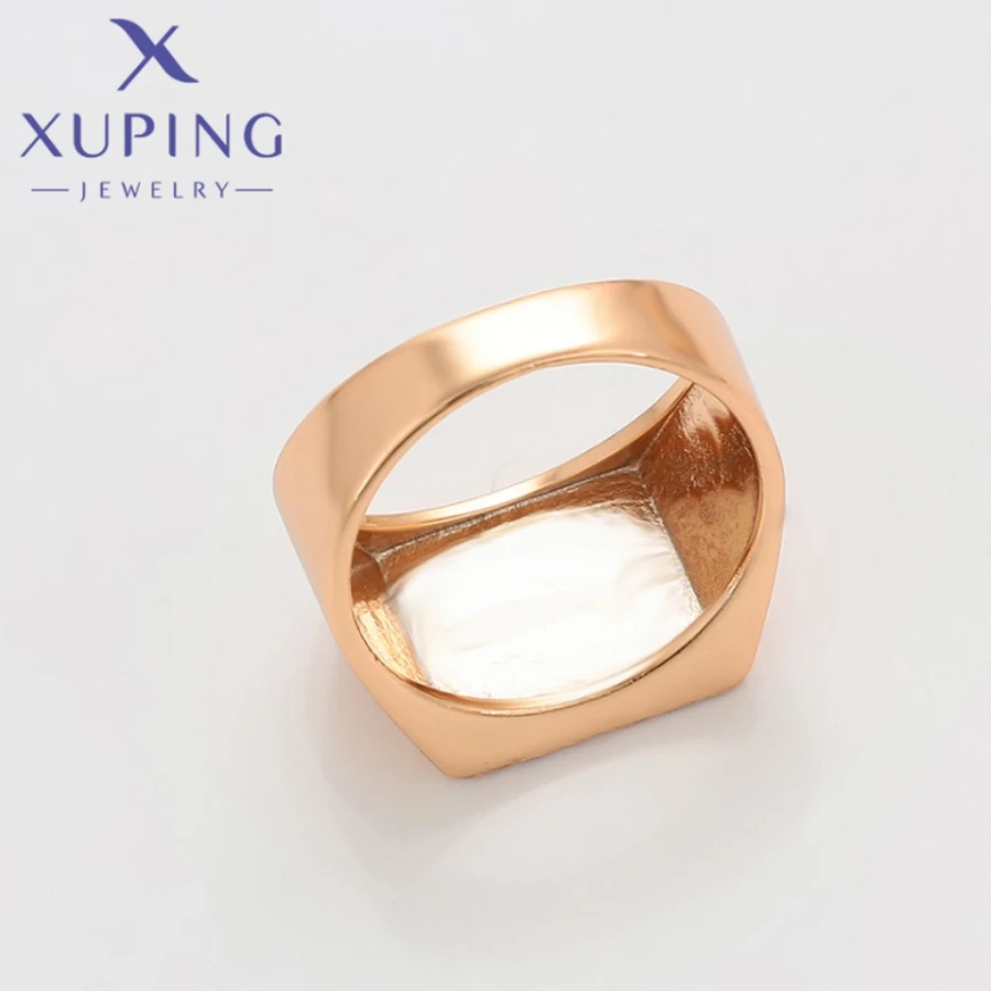 Xuping Jewelry Fashion New Arrival Gold Color Flower Shape Rings for Women Girls Wedding Commemoration Day Party Gift X000863669