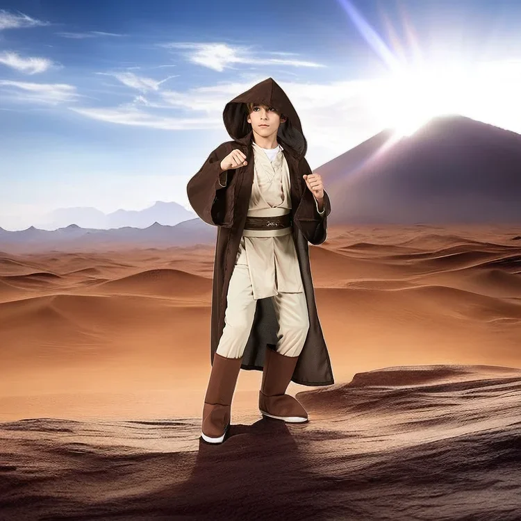 เด็กใหม่เด็กดีลักซ์อัศวินนักรบตัวละครภาพยนตร์คอสเพลย์เครื่องแต่งกายเด็กฮาโลวีน Carnival Party