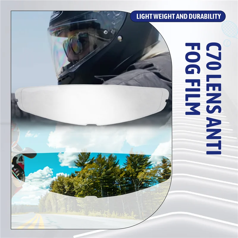 

Lasting Motorcycle Helmet Visor Film Anti Fog For HJC C70 FG-17 FG-ST Is-17 HJ20M Lens Anti Fog Film Motorcycle Accessories