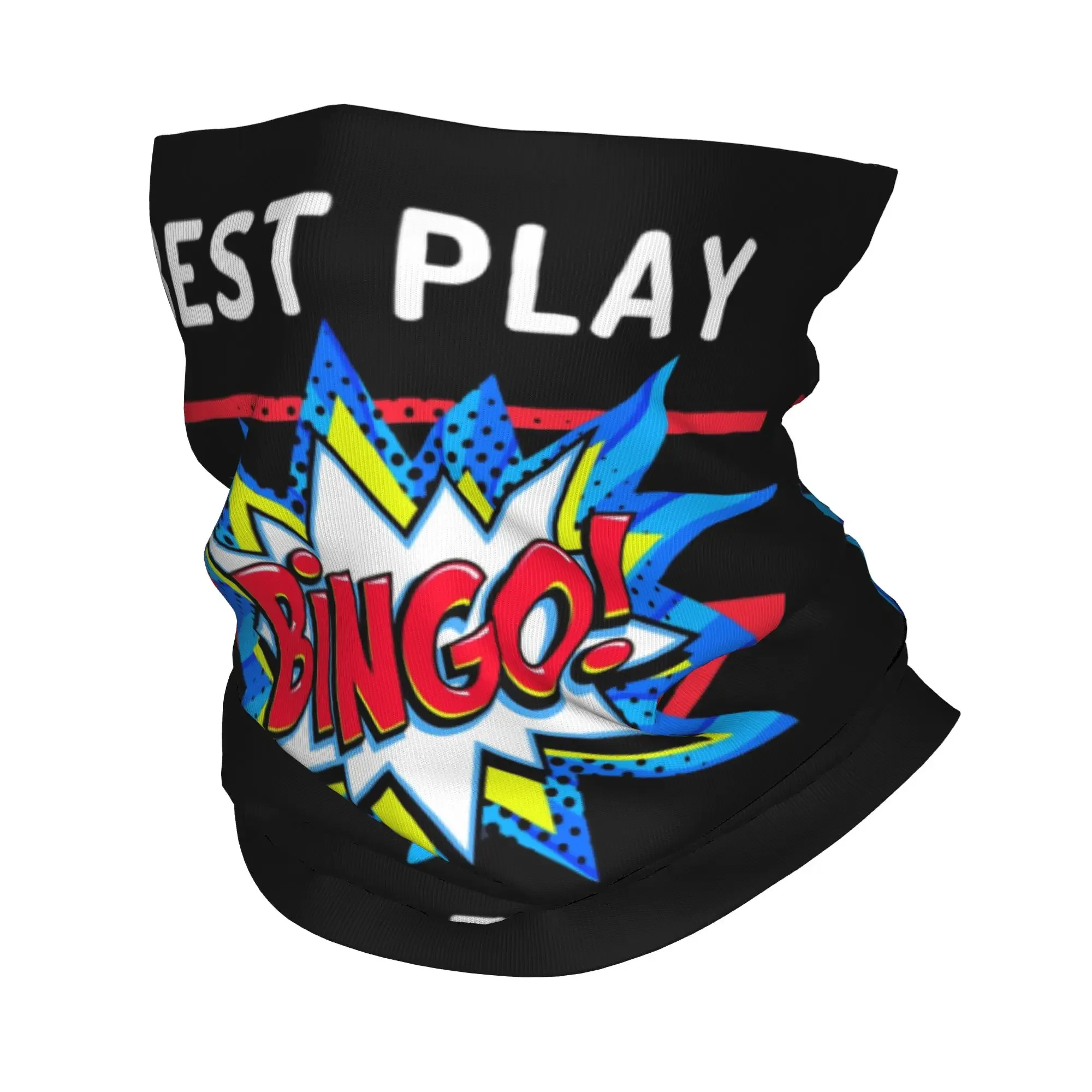 Best Play Bingo Bandana Neck Warmer Men Women Winter Hiking Ski Scarf Gaiter Paper Game Face Cover