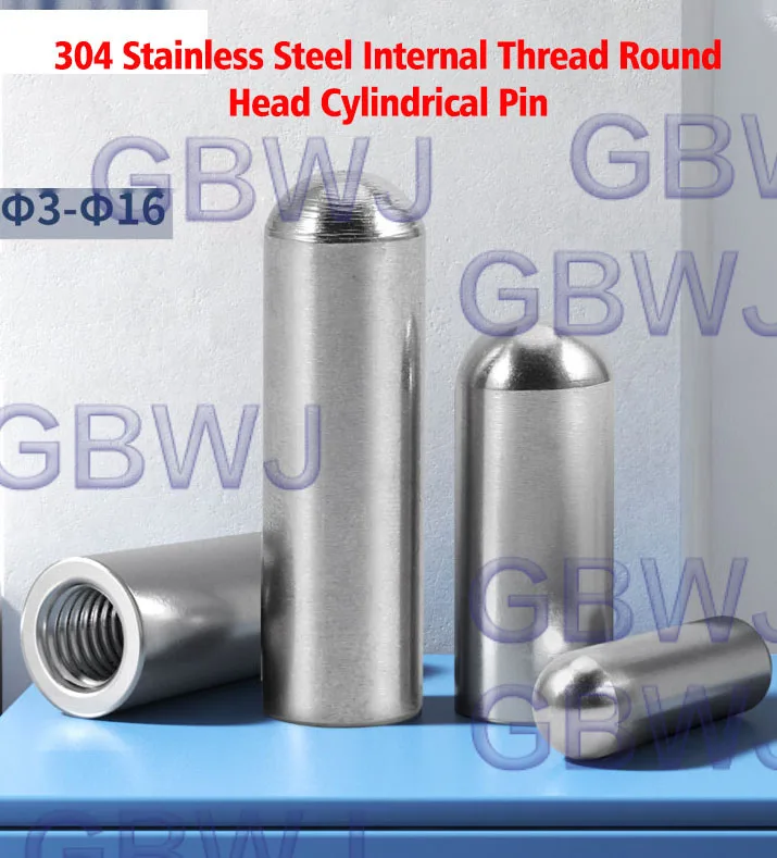 304 Stainless Steel Internally Threaded Dowel Pins M2 M2.5 M3 M4 M5 M6 M8 Cylindrical Locating Pins