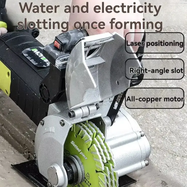 Fully Automatic Slotting Machine Electric Wall Grooving Machine 8980W Steel Concrete Cutting Machine
