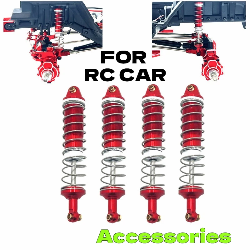 

Weili 4PCS Metal Upgrade Hydraulic Shock Absorber For 104006 104010 104020 104026 RC Car High Performance Upgrade Accessories