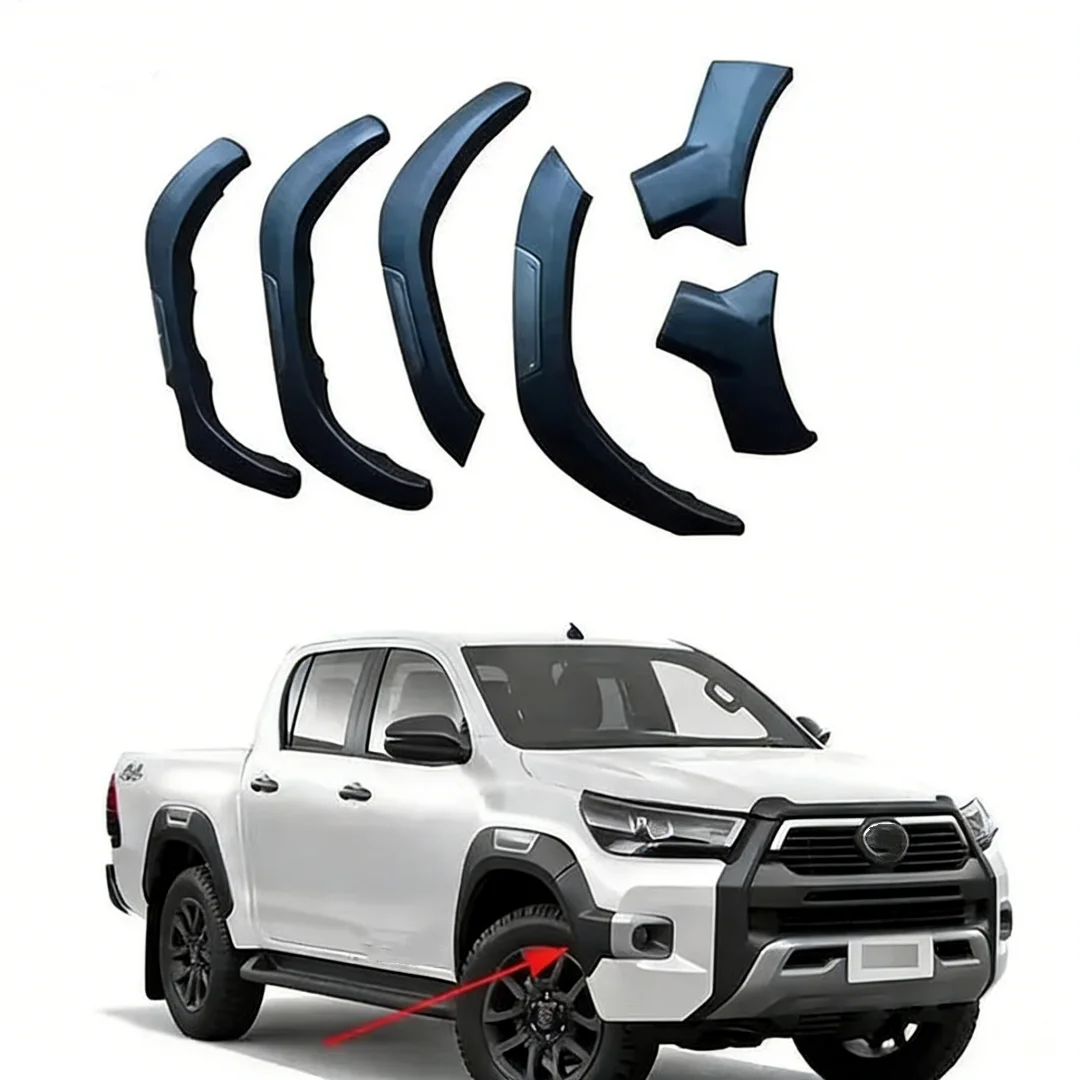 

Car Flares Arch Wheel Eyebrow Wheel Protector Guard For Toyota HiLux ROCCO 20-23 modified newstyle auto accessories