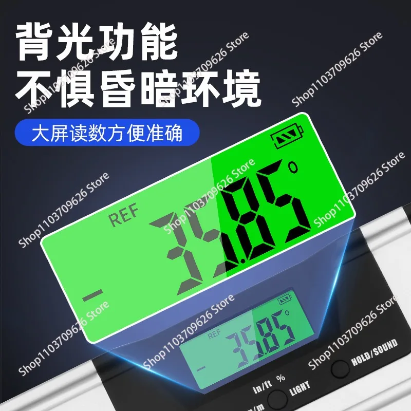 Digital level with magnetic aluminum alloy high-precision strong magnetic digital laser level slope gauge