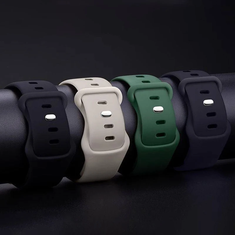 Silikonarmband für Apple Watch Armbänder 44mm 40mm 41mm 45mm 42mm 46mm Armband Correa iWatch Serie 11 10 9 8 7 6 SE Ultra3 2 49mm