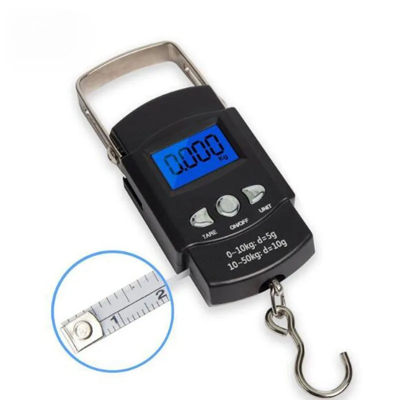 Portable Digital Scale Lcd Display Suitcase Travel Handheld Weighing Hanging Scale For Fishing Accessories Electronic Balance