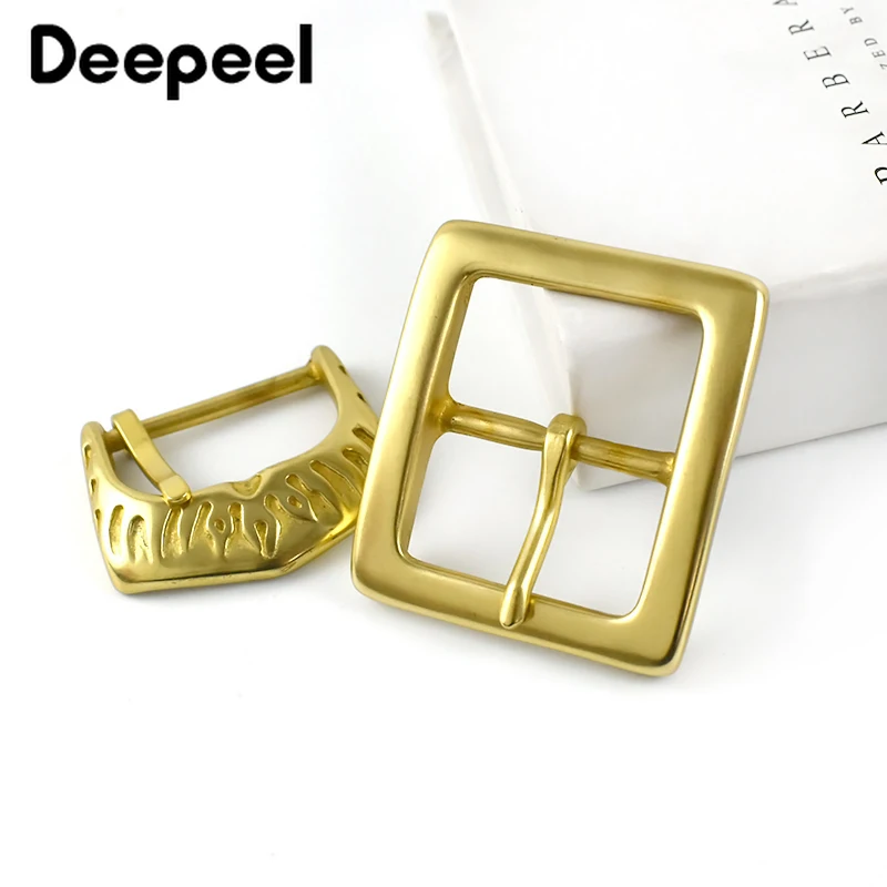 1 PC 45/50 มม.โลหะทองเหลืองเข็มขัดทองแดง PIN Clasp เอวหัวเข็มขัดสําหรับกางเกงยีนส์กางเกงเข็มขัด DIY เสื้อผ้าอุปกรณ์เสริม