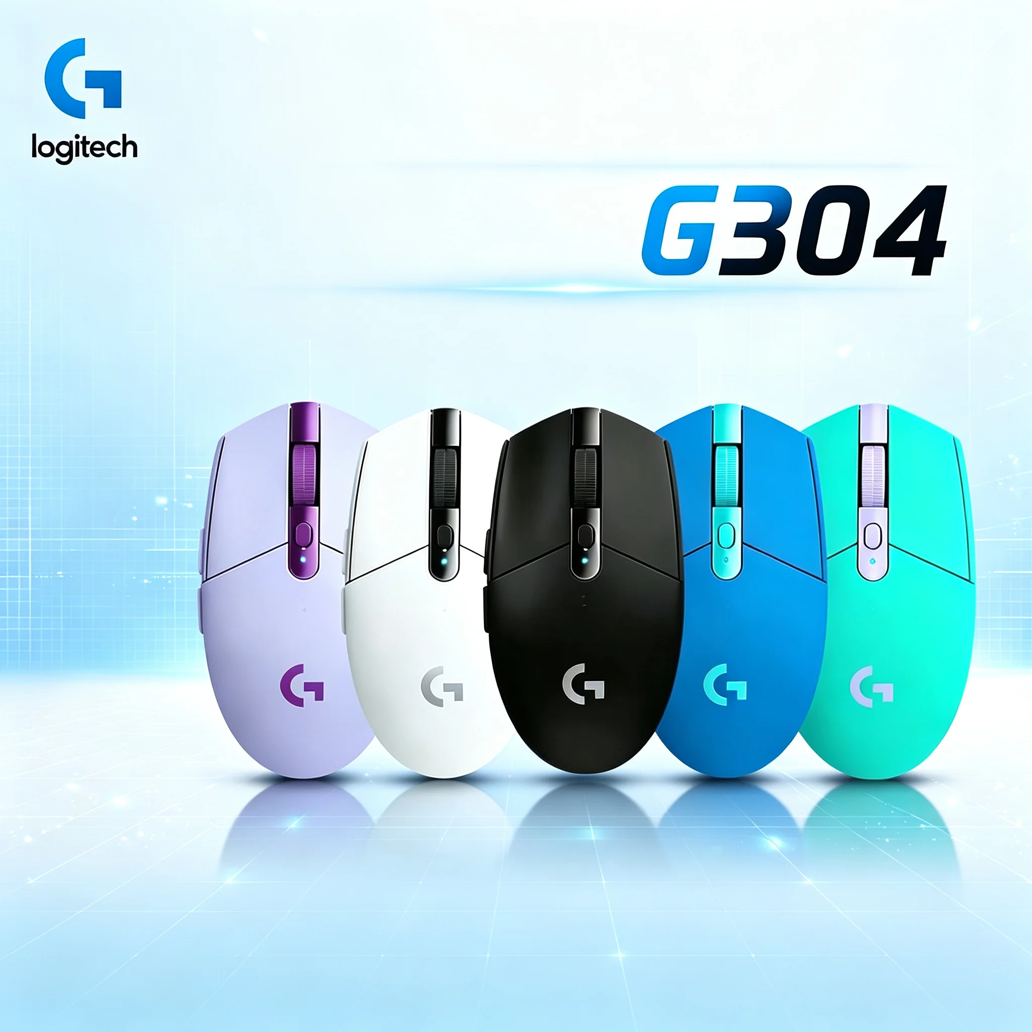 Fashion‑Forward Logitech G304 2.4G Wireless Gaming Mouse Anti‑Slip Side Grip Durable Buttons Mice For E‑sport Competitions