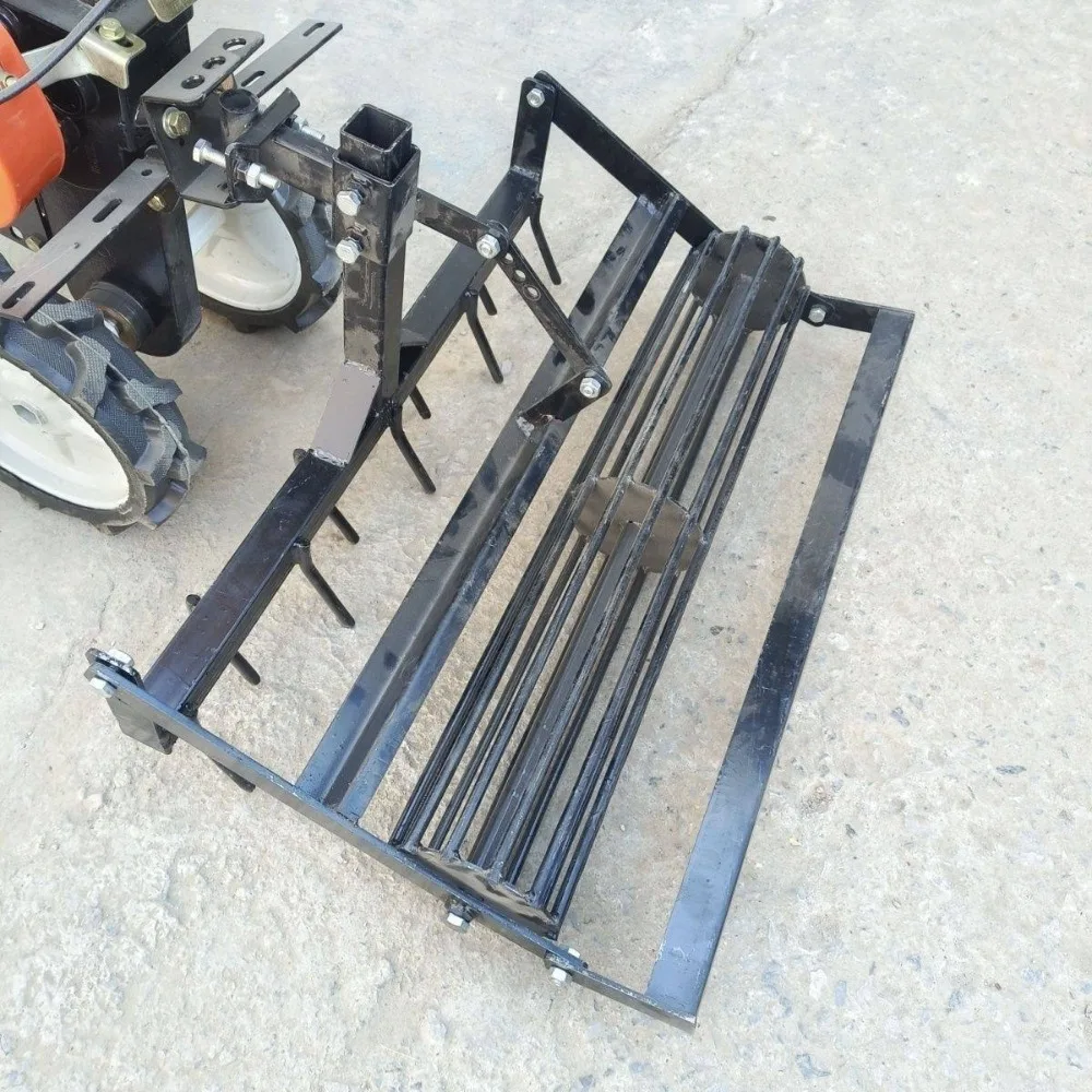 Micro Tiller Flat Rake Adjustable Rake Field Knife Paddy Field Dry Land Dual Purpose Nail Rake Diesel Rotary Tiller