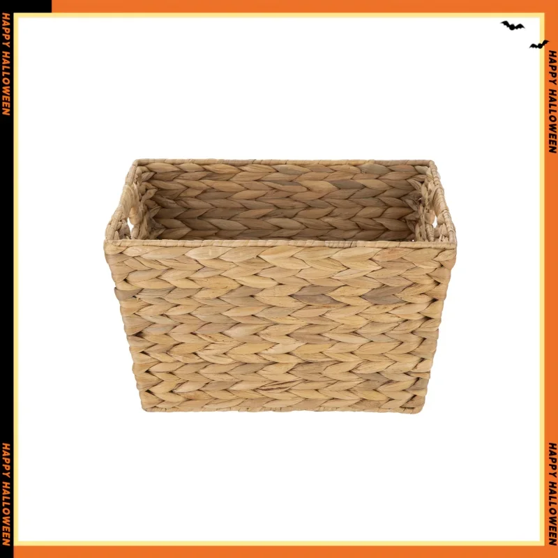 سلة تخزين كبيرة بمقابض، 14.25 بوصة عرض × 11.25 بوصة عمق × 8.5 بوصة ارتفاع #1