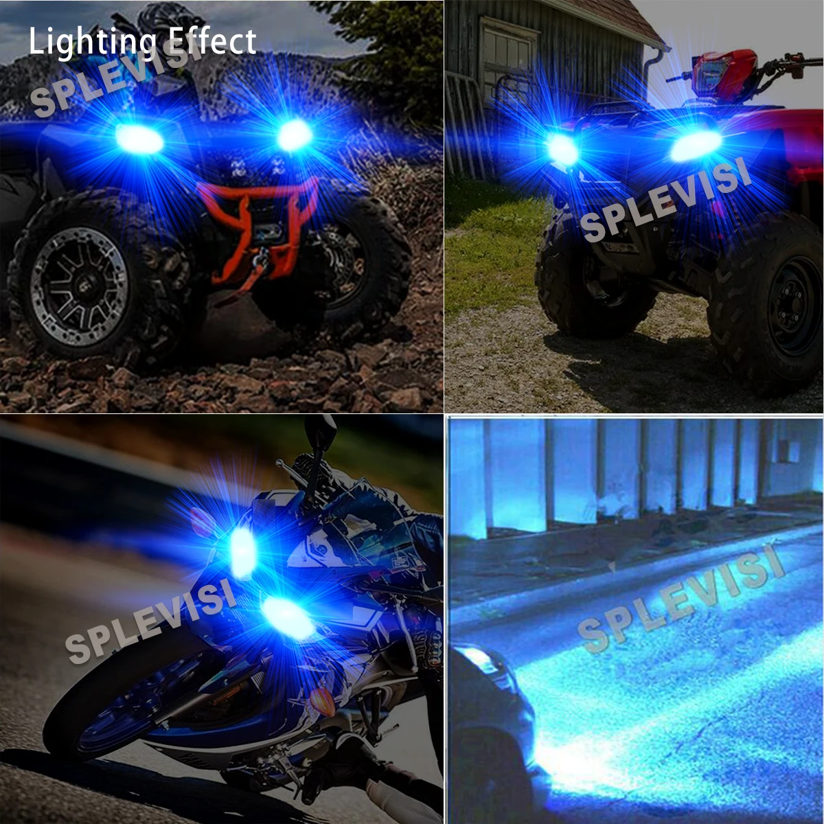 4x 140W 8000K Ice Blue  LED Headlight Bulbs Kit  For ARCTIC CAT PROWLER 1000 HDX 500 700