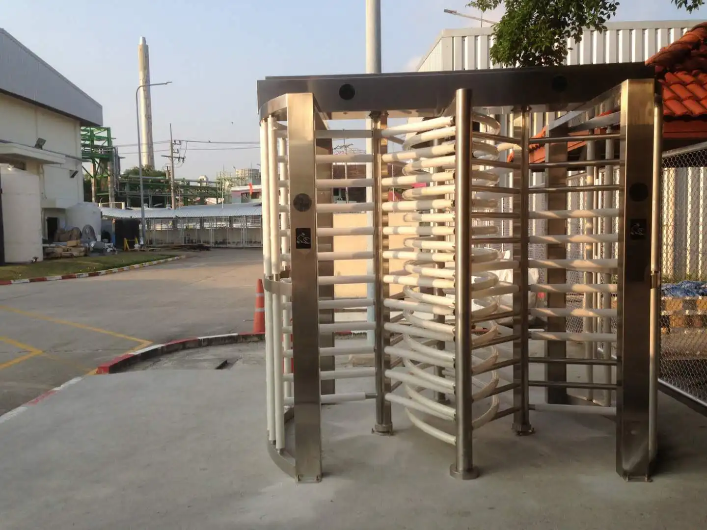 Full Automatic turnstile barrier gate High Security Access Control Full Height Turnstile Gate With Pedestrian Control