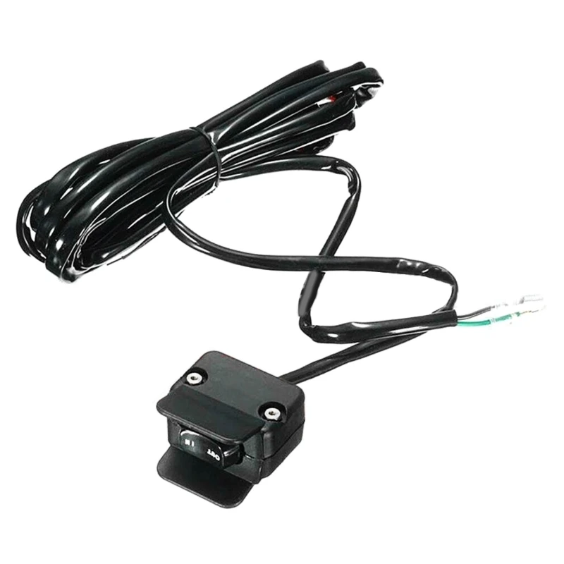 A70F Mini Switch Handlebar Control Kit 12V ATV Winch Thumb Switch for ATV Replace Handlebar Control Line