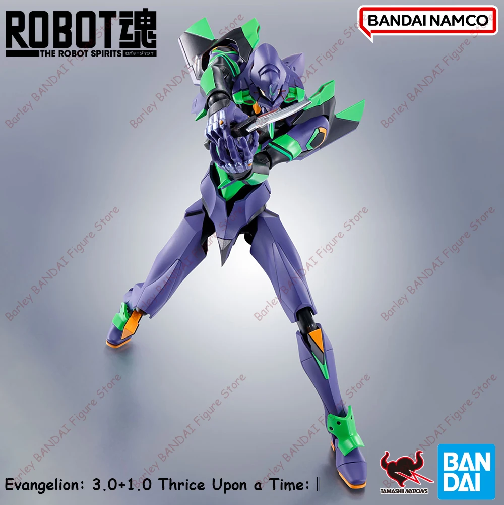 Auf Lager BANDAI THE ROBOT SPIRITS Evangelion Test Typ-01+Spear of Cassius Renewal Color Edition Action Assembly Modell Spielzeug Geschenk