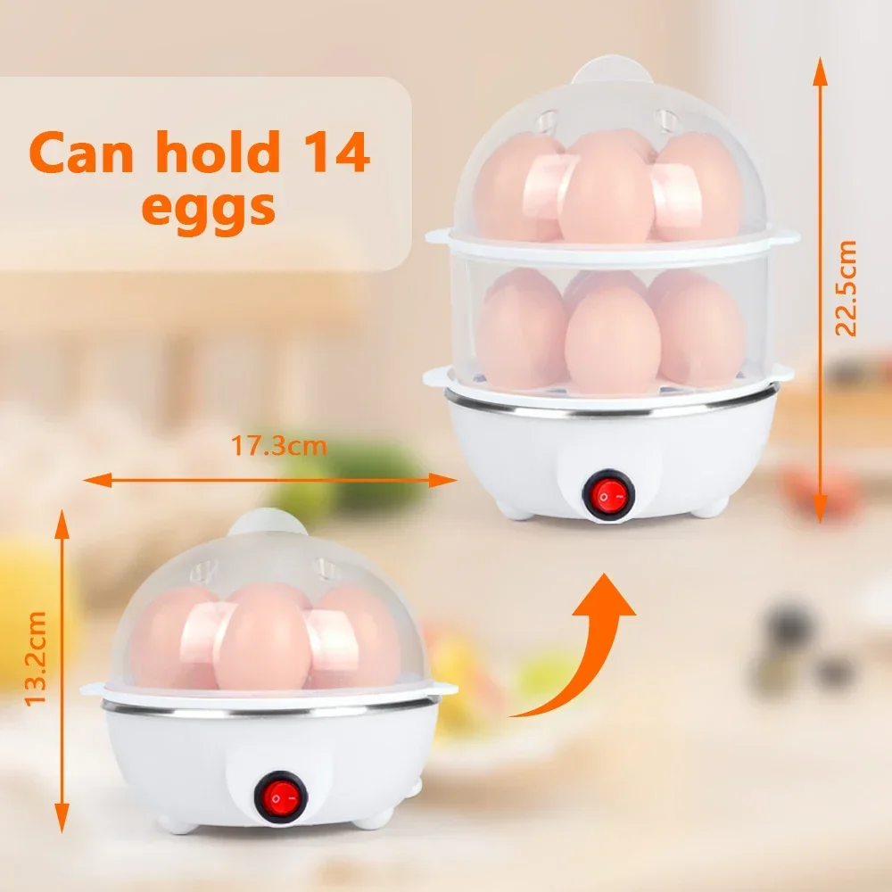 2024 New Arrivals Kitchen Double Layer Electric Egg Boiler Holder Penguin Nutricook Rapid Egg Cooker Plastic Household Tonometer