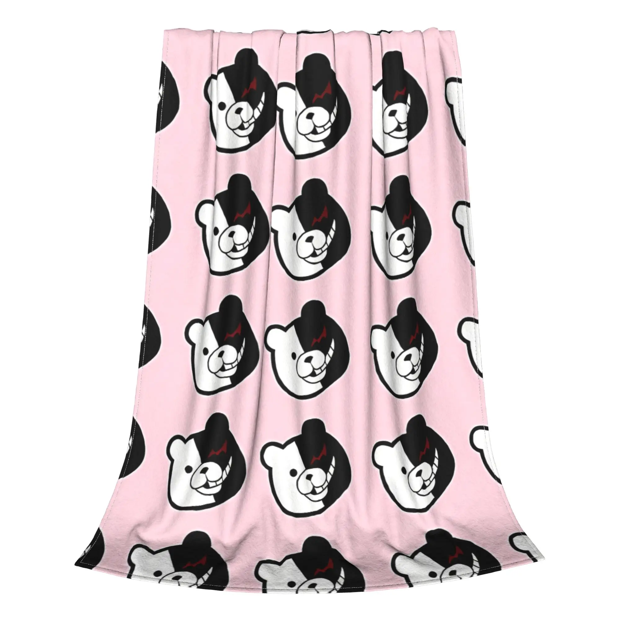 1PC Monokuma!! Danganronpa Home Room Decorations Winter Blankets For Adults Bedding Home Interior Sofa Knee