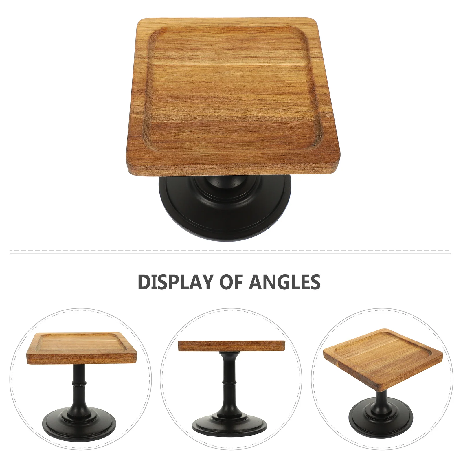 

Elegant Cake Tray High Base Design Wood Material Perfect for Party and Celebration Cake Tray Snack Stand