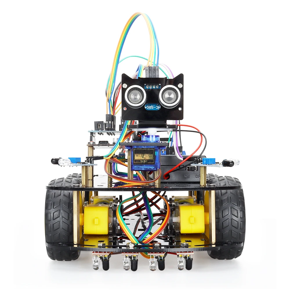 1PCS Smart Robot Car Kit for Arduino Programmable Professional DIY Electronic Education Robot Kit Complete Automation Kit