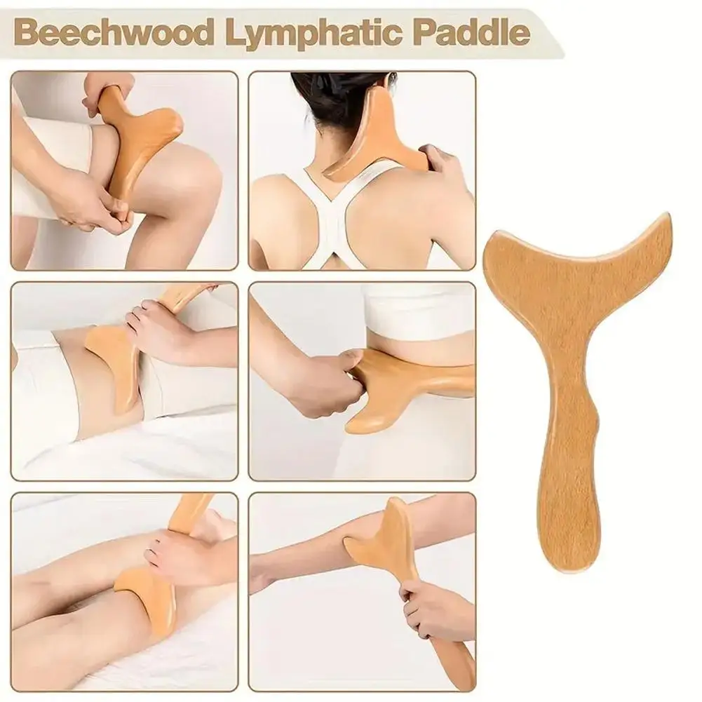 Wood Therapy Massage Tool Wooden Lymphatic Drainage Massager Body Sculpting Tools For Anti-Cellulite,Gua Sha,Muscle Release N5X8