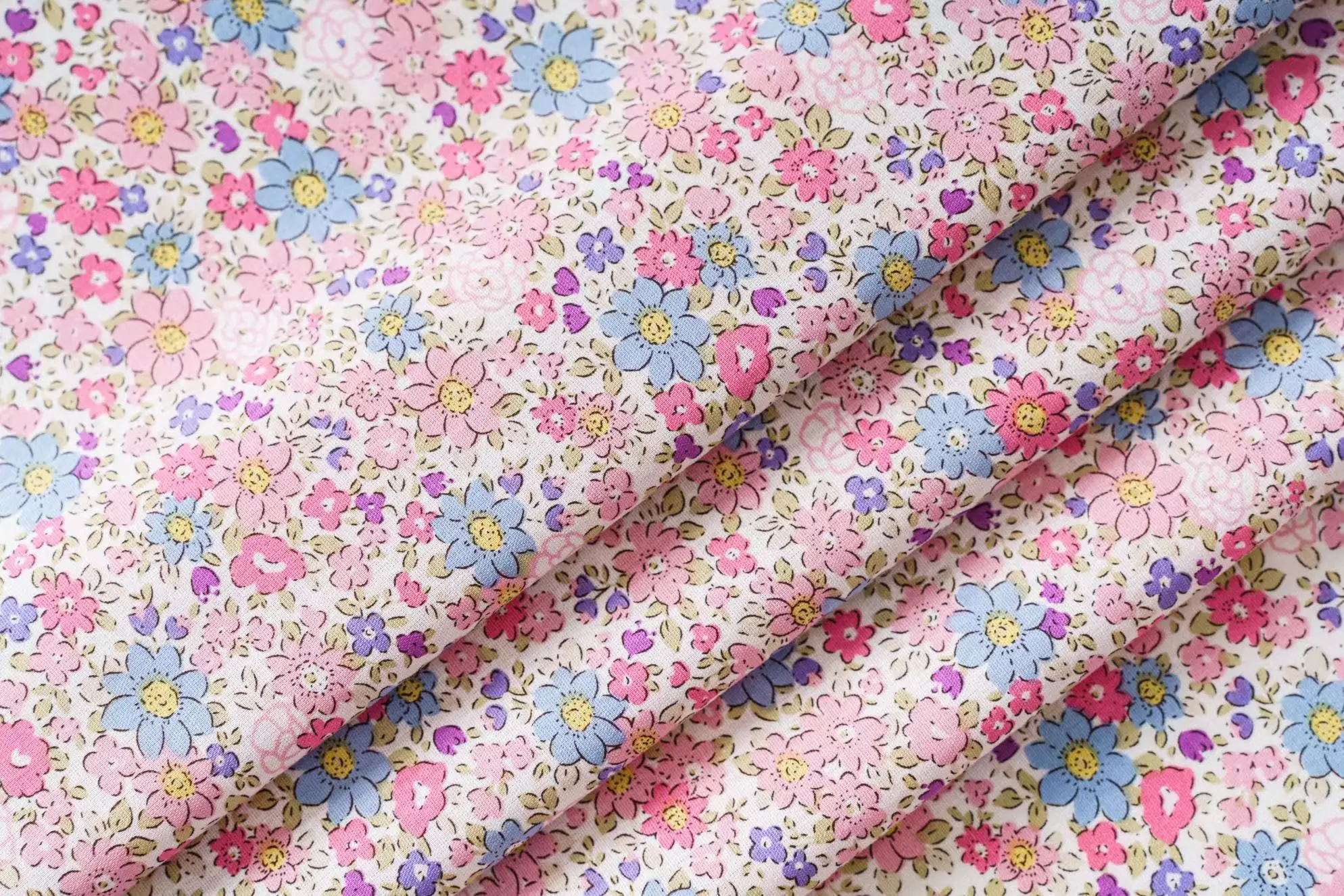 Farbiger, neuer, reiner 100% Baumwoll-Popeline 40S Stoff für Kinder, Baby, Nähen, Kleider, Röcke, DIY, handgemachtes Patchwork, Meterware – Detail 6