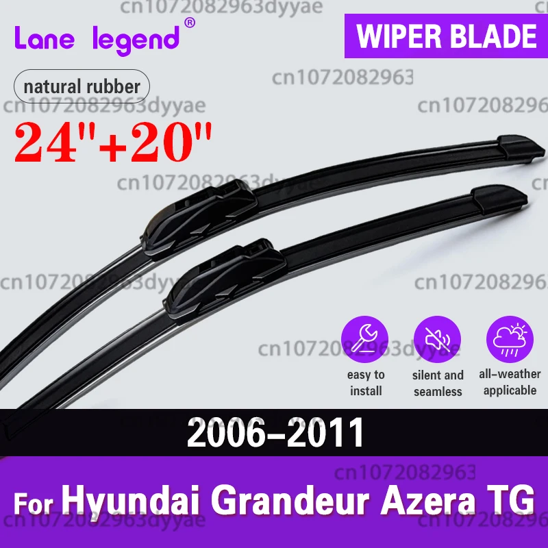 ‌For Hyundai Grandeur Azera TG 2006-2011 Front High-performance wiper‌ 2009 2010 2007 Windscreen Window Accessories 2008 2pcs