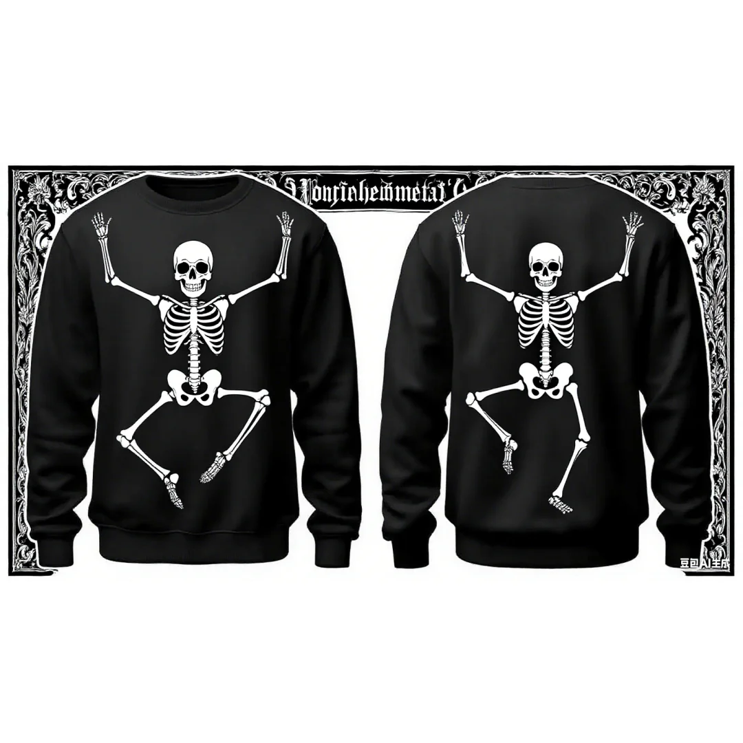 Halloween horror skull graphic hoodie 3D Print Spring And Autumn Fashion Leisure Men's And Women's Hoodies Children's Hoodies