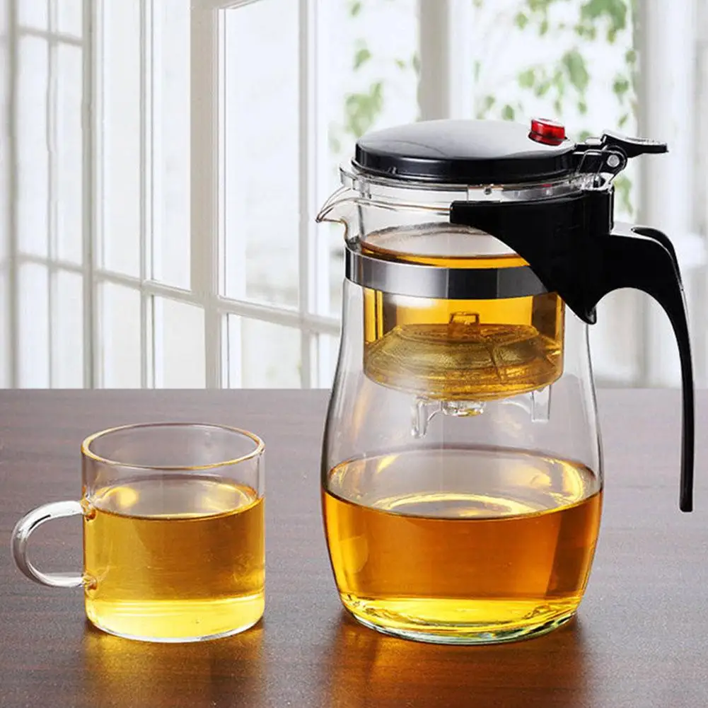 Heat Resistant Glass Teapot With Infuser Filter Chinese Kung Fu Puer Oolong Tea Teapot 500ML-750ML Tea Pot Water Kettle