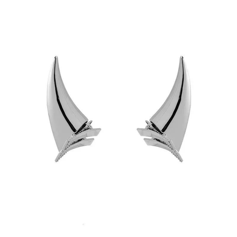 

Metal Hair Clip Women Gothic Punk Headwear Men boy Cosplay Anime For Girls Devil Horns Goth Headdress