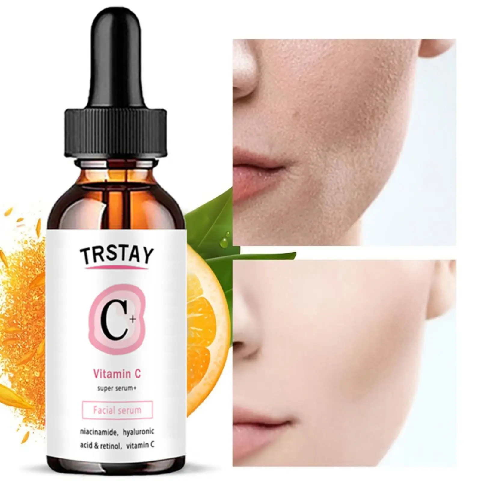 Trstay Hyaluronzuur Essence 24K Gouden Gezicht Hydraterende Whitening Anti-Aging Huidverzorging Set Schoonheid Gezichtssence