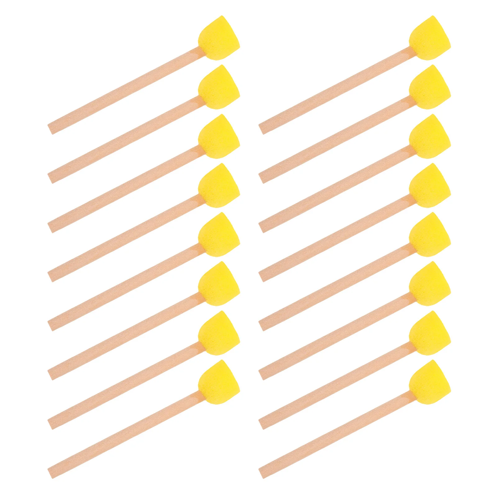 80pcs Round Sponge Painting Brushes 3Inch Wooden Handle Art Tools Craft Activities Classroom Supplies Reusable Paint