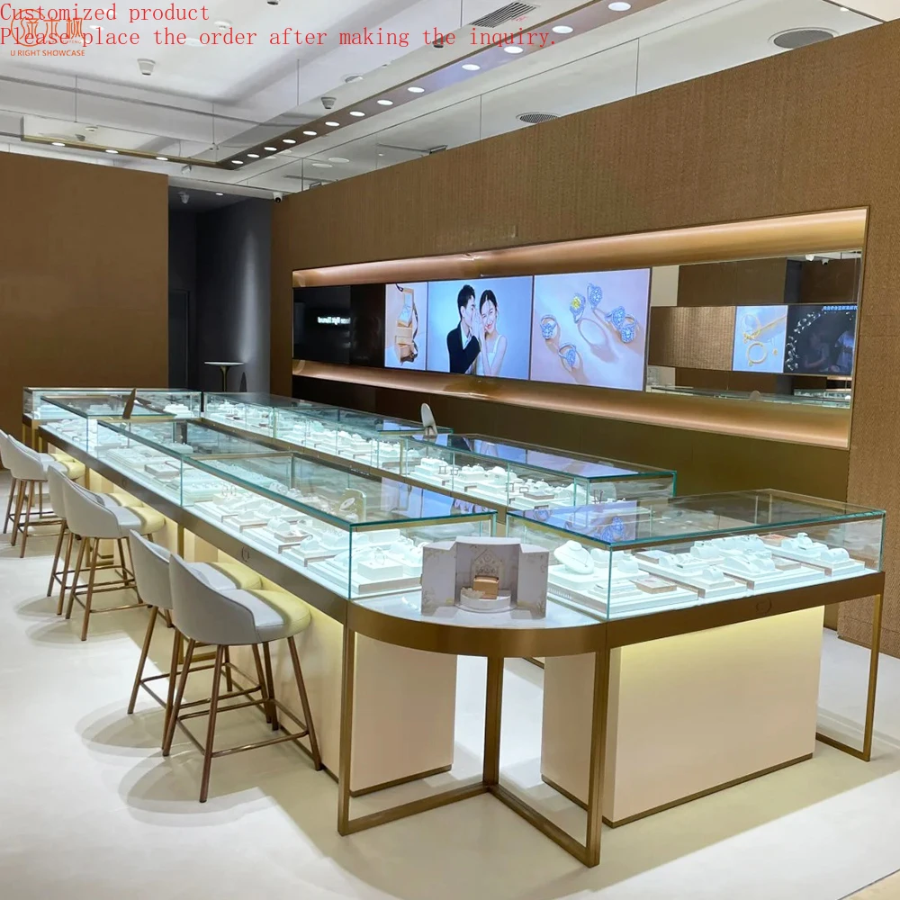 

Boutique Jewelry Display Case Showcase Custom High Quality Jewelry Display Furniture Manufacturer