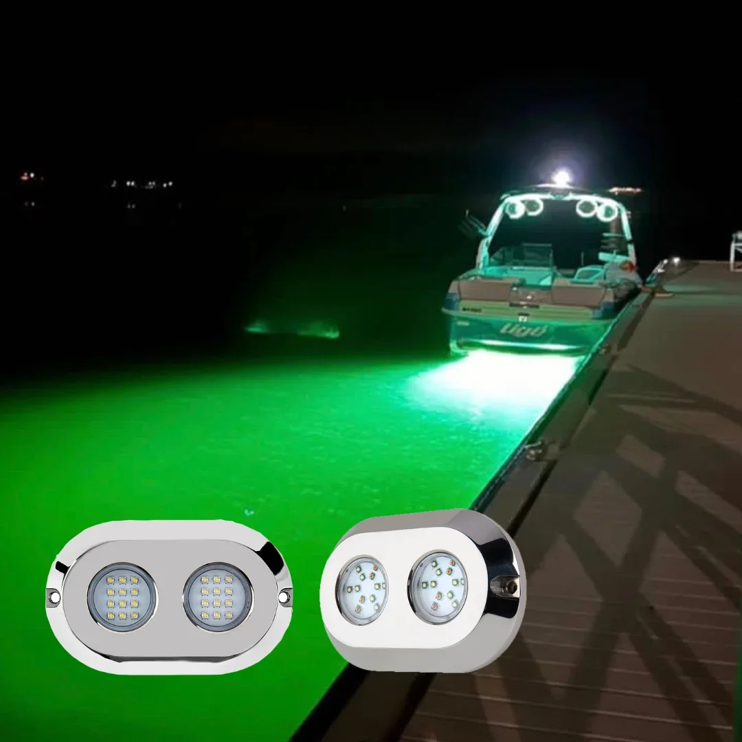 

Super Bright 120W 12V RGB Underwater Marine Lights For Boats Dock Pool